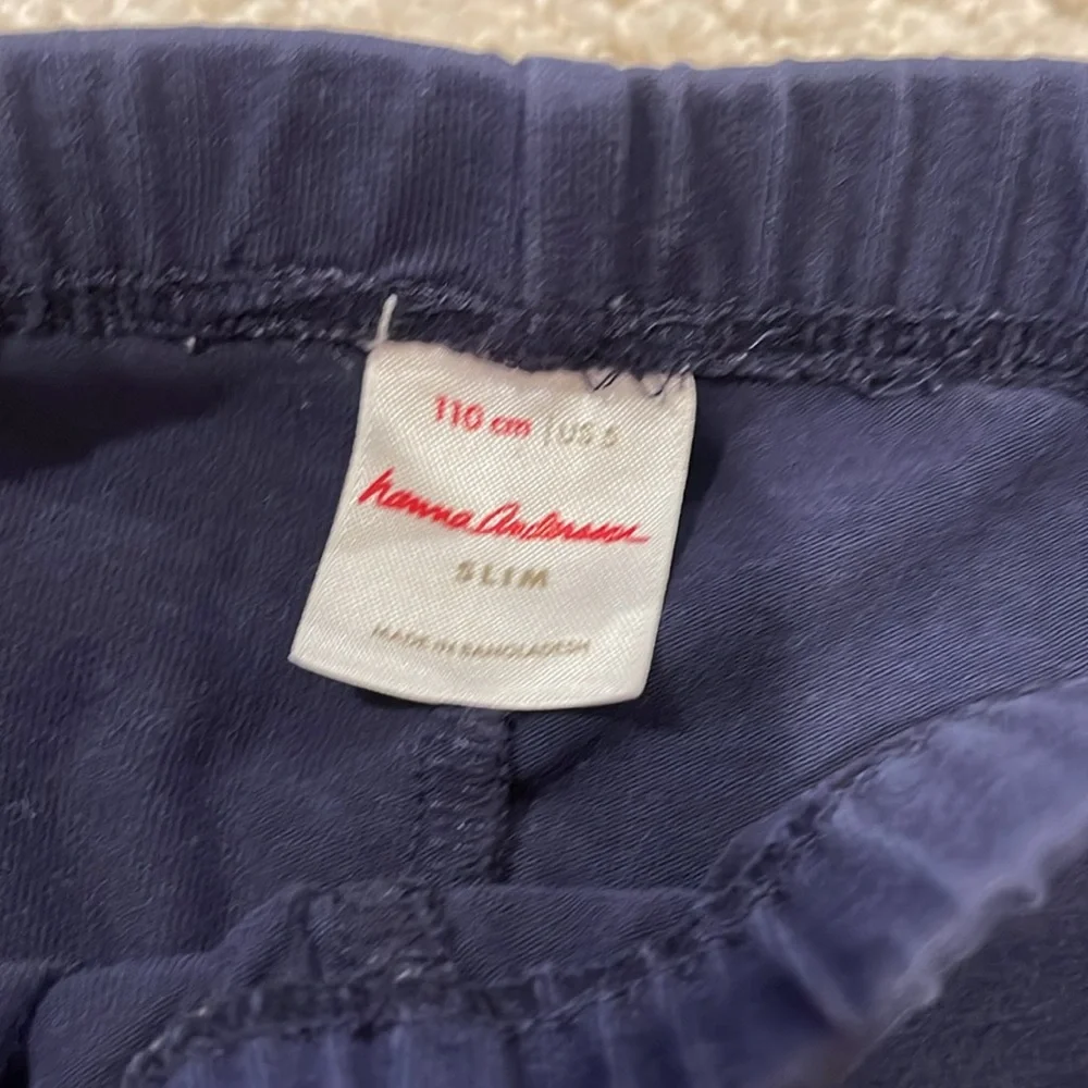 Hanna Andersson Slim Navy Blue Leggings, size 5 - Picture 2 of 3